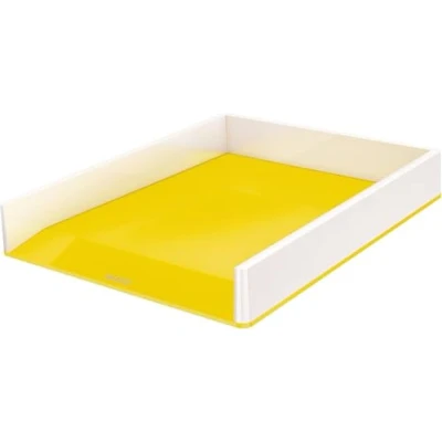 Image of Leitz Wow Duo Colour 53611016 Letter Tray Set of 4 Yellow