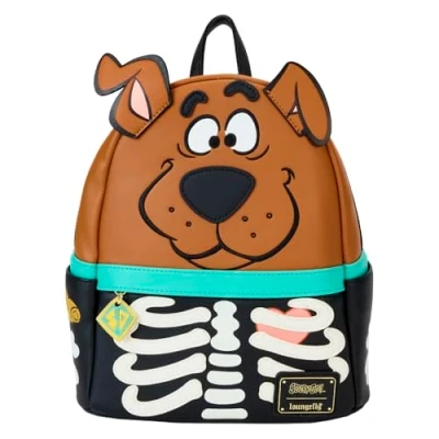 Image of Loungefly Scooby Doo Skeleton Glow Mini Backpack, Multi, One Size,