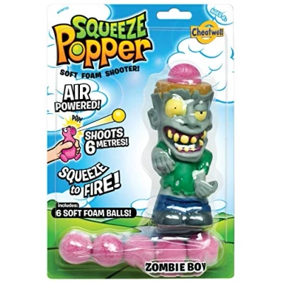 Image of Cheatwell Games Zombie Squeeze Popper Safe Foam Balls Indoor And Outdoor Fun Suitable For Ages 4+