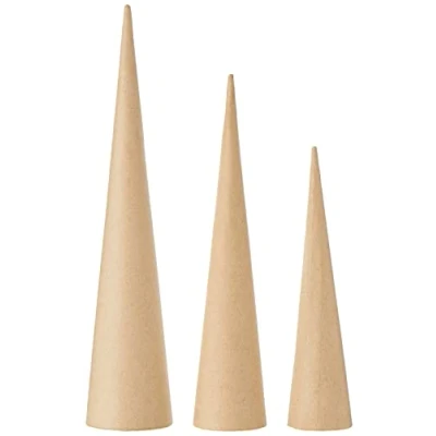 Image of Creativ 265050 Tall Cones, H: 20 25 30 cm, 3asstd