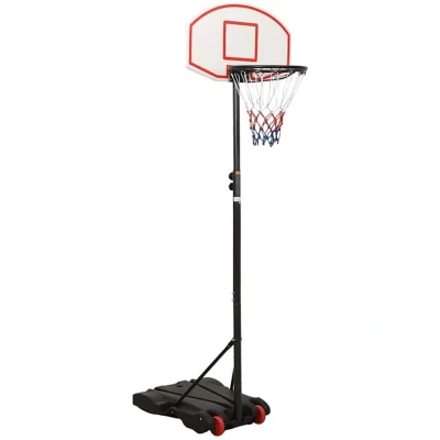 Image of vidaXL Basketball Stand White 216 250 cm Polyethene