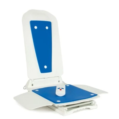 Image of Bath Lift, Bathmaster Deltis, Chair for Easy Bathing, Bathroom and Mobility Aid Elderly, Blue White