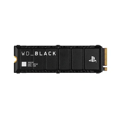 Image of WD_BLACK SN850P 2TB PS5 SSD, Officially licensed for Playstation consoles, expansion card, Speeds up to 7300 MB/s, M.2 2280 PCIe NVMe, Exclusive Heatsink Design, Internal gaming Black