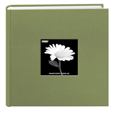 Image of Pioneer 9 x inch Cloth Photo Album with Frame, Sage Green