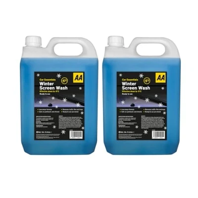 Image of AA Winter Screenwash 2 x 5L Multi Pack, Effective Down to 5C, Low Smear Formula