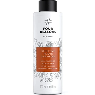 Image of No nothing Sensitive Repair Shampoo Fragrance Free Hypoallergenic, Unscented Repairing for Damaged Hair Scalp and Skin Paraben Free, Vegan 10.15 oz