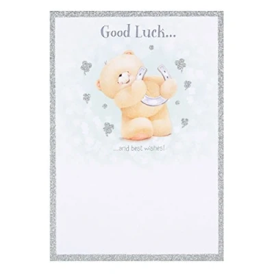 Image of Hallmark Forever Friends Good Luck Card &#039;Best Wishes&#039; Medium [Old Model]