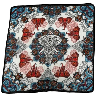 Image of Zac&#039;s Alter Ego Elephant &amp; Paisley Print with Black Border