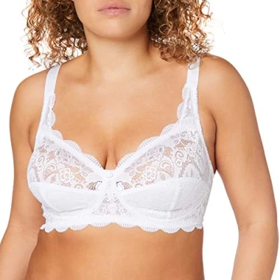 Image of Susa Women&#039;s Latina Bra, White, 34E