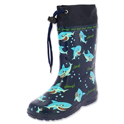 Image of Beck Boys Sharks Wellington rain boots