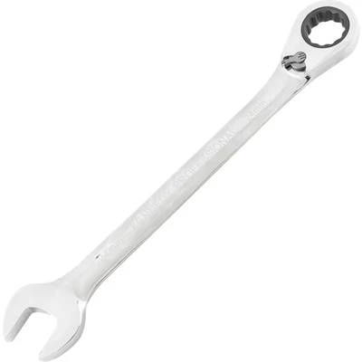 Image of Kennedy Metric Combination Ratchet Spanner, Fixed Head, Reversible, 24mm