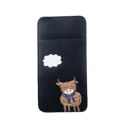 Image of Mala Leather Bella The Highland Cow Glasses Case 5195 33 (Black)