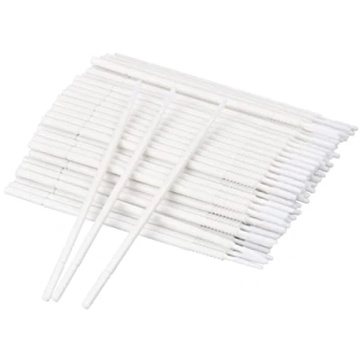 Image of Yasmous 100Pcs Micro Applicators Brushes, Disposable Eyelash Swabs Eye Extension Brushes Lashes Graft Brush, Make Up Mascara for Makeup, Oral and Cleanliness (White)