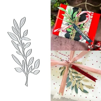 Image of Branches Dies Metal Die Cuts, Frame Cutting Cut Stencils for DIY Scrapbooking Cards Photo Album Decorative Embossing Paper Card Making