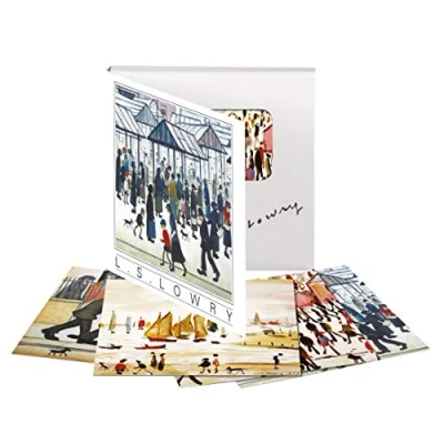 Image of Museums and Galleries Marketing. Classics 123 x 123mm L S Lowry Designed Note Card Wallet with Envelope (Pack of 8)