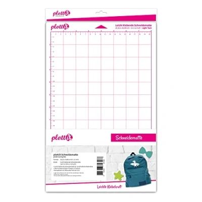 Image of plottix 105008 Plastic Cutting Mat Clear 8&quot; x 12&quot;