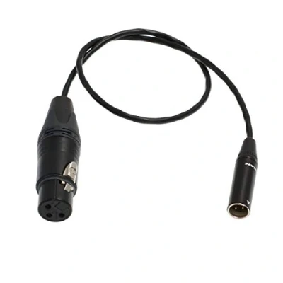 Image of BMPCC Camera Audio Cable TA3M to XLR 3 Pin Microphone for Blackmagic Design Pocket Cinema 4K (80cm)