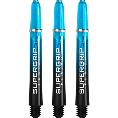 Image of Harrows Supergrip Fusion Stems with Machined Rings Tweenie 1 set (3) (Black &amp; Aqua)