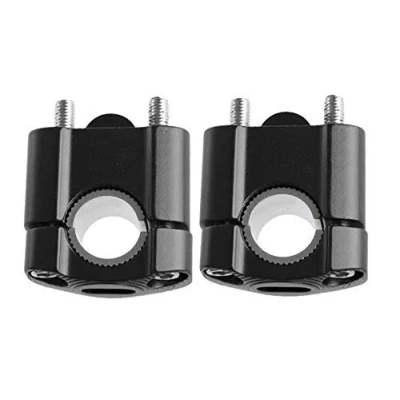 Image of MASO Motorcycle Handlebar Risers Universal Motorbike Handlebars Fit For 7/8&quot; 22mm / 11/8&quot; 28mm Aluminium Alloy Durable Bars Clamp Black