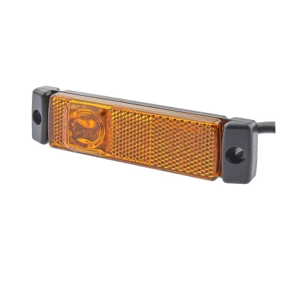Image of E11395, E11396 Side Marker Light HELLA 2PS 008 645 611 LED Right, Left 24V Screw Connection, mounting