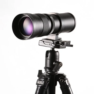 Image of Hersmay 420 800mm f/8.3 16 Tele Zoom Lens Telephoto Vario for Canon EOS 1300D,200D,2000D,77D,G7 X Mark II,80D, 1200D, 1100D, 750D, 5D III, IV DSLR Camera