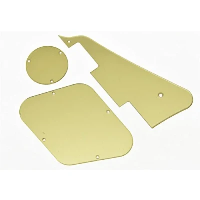 Image of KAISH Gold Mirror LP Standard Pickguard Back Plate Switch Cavity Covers for USA Les Paul