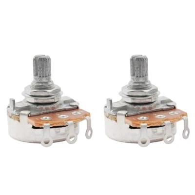 Image of Musiclily Metric Full Size 15mm Split Shaft Pots B500K Guitar Potentiometers (2 Pieces)