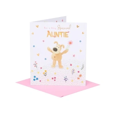 Image of Boofle Special Auntie Boofle&#039;s Bloom Cute Mother&#039;s Day Greeting Card