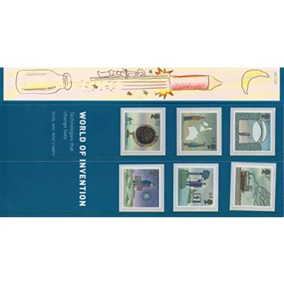 Image of 2007 WORLD OF INVENTION Stamp Presentation Pack by Royal Mail