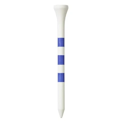 Image of Longridge &#039;s True Hite Wooden Golf Tees 83mm (20Pcs), Blue/White,