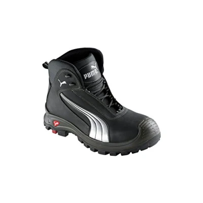 Image of Puma safety Unisex Adults&#039; Cascades Mid S3 HRO SRC, Shoes Black Size: 11 UK (46 EU) EN certified