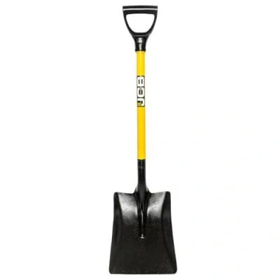 Image of JCB 250mm x 320mm Square Open Socket Yard Shovel, Carbon Steel Forged Blade