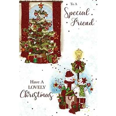 Image of to A Special Friend Christmas Card Size 6&quot; X 9&quot;
