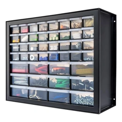 Image of IRIS 44 Drawer Parts and Hardware Cabinet, Black