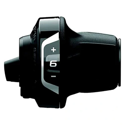 Image of Shimano Tourney / TY SL RV400 Revo shifter, right hand, 6 speed, with optical gear display