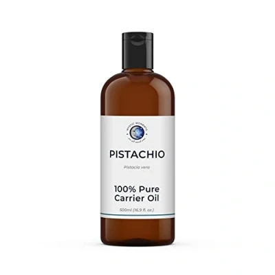 Image of Mystic Moments Pistachio Carrier Oil 500ml Pure &amp; Natural Perfect For Hair, Face, Nails, Aromatherapy, Massage and Dilution Vegan GMO Free