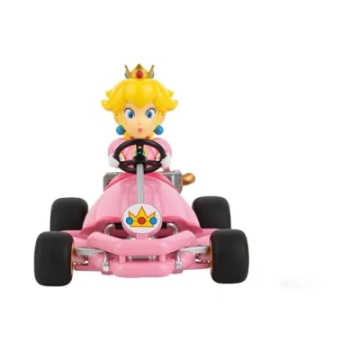 Image of Carrera RC Mario Kart Pipe Peach 2.4GHz, Original Licensed for Exciting Races, Durable Robust Construction, Top Speed 9 km/h, Great Gift All Fans, Pink