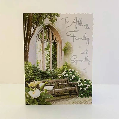 Image of Jonny Javelin To All The Family With Sympathy Card Old Church