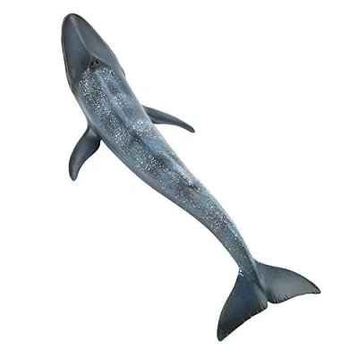 Image of Whale Model, Simulation Miniature Toy Collection Figurine Wild Marine Ocean Creatures Animal Home Ornament for Children Kids Collectors Gift(Blue Whale)