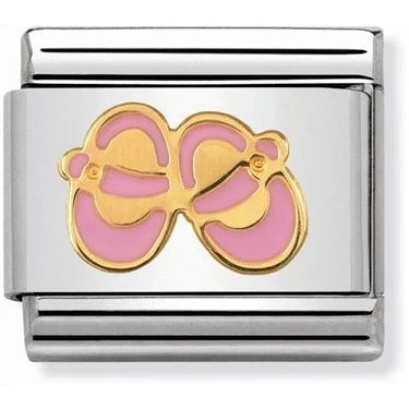 Image of Nomination Pink Baby Girl Shoes Charm