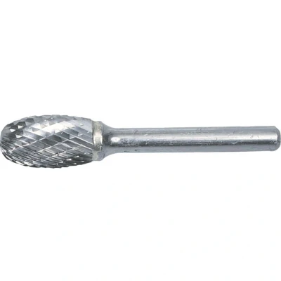Image of York 6.3 X 9.5MM Oval Shape Carbide Rotary Burr Cut 6 Double (3MM Shank)