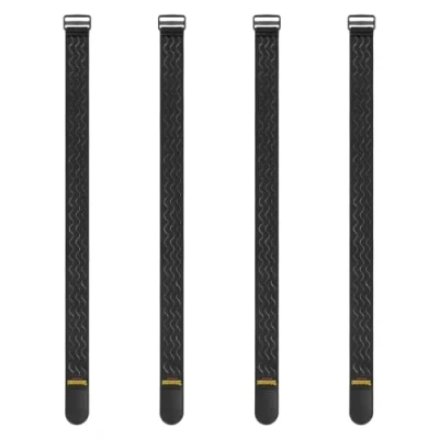 Image of Trilancer Elastic Cinch Straps with Anti Slip Strips, 81x 5cm (4 Pack) Multipurpose Hook and Loop Bundling for Hose, Cords, Bike, Luggage, Camping, Yoga Mats