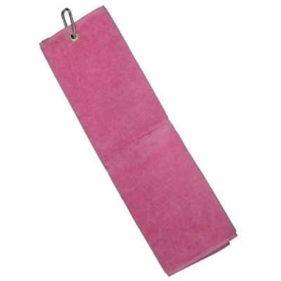 Image of Longridge Luxury 3 Fold Golf Towel Pink