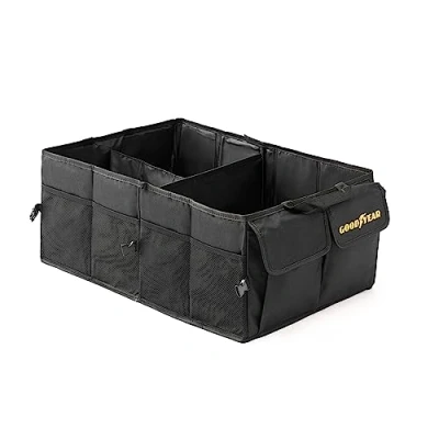 Image of GOODYEAR Heavy Duty Collapsible Car Boot Organiser Tidy Storage Box Foldable