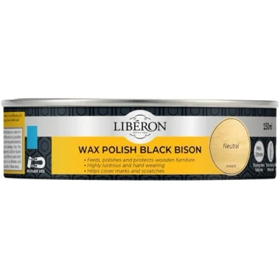 Image of Libéron Wax Polish Black Bison Paste Neutral 150ml