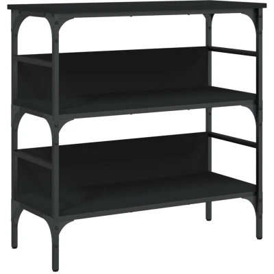 Image of vidaXL Console Table Black 75x32x75 cm Engineered Wood