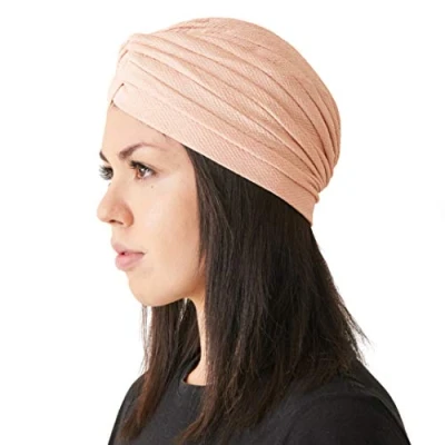 Image of CHARM Fortune Teller Fashion Turban for Women Arabian Boho Twist Wrap Turban, Texture Festival Hats, Indian Costume
