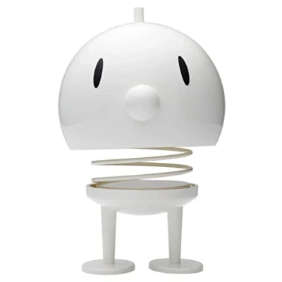 Image of Hoptimist Bumble, Bobble Figure Decoration, Scandinavian, Decorative Living Room, Desk Office Gadgets, Great Small Gifts, 15 X 24 cm, Large, White