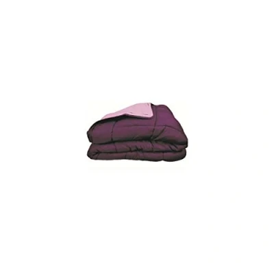 Image of Poyet Motte Calgary Polyester Duvet, Plum/Violet, polyester, Prune/Parme, 260x240x1 cm