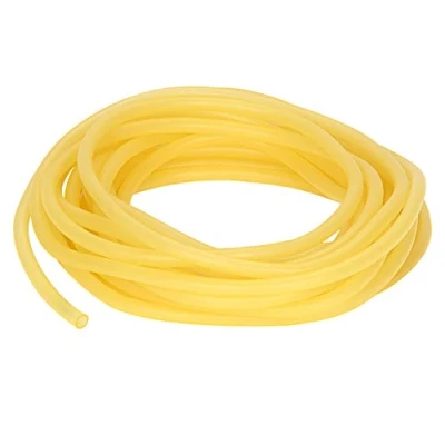 Image of StonyLab Rubber Tubing, Pure Latex Amber Tubing Natural Tube 3/8 inch (9 mm) OD 1/4 (6 ID Highly Elastic and Strong (33 Feet 10 Meter)